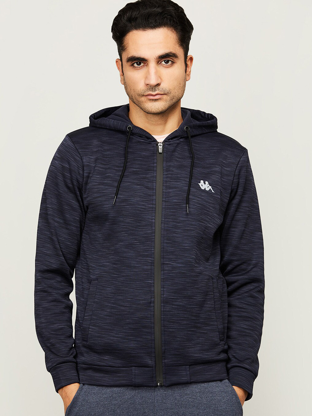 Navy blue kappa hoodie Clearance
