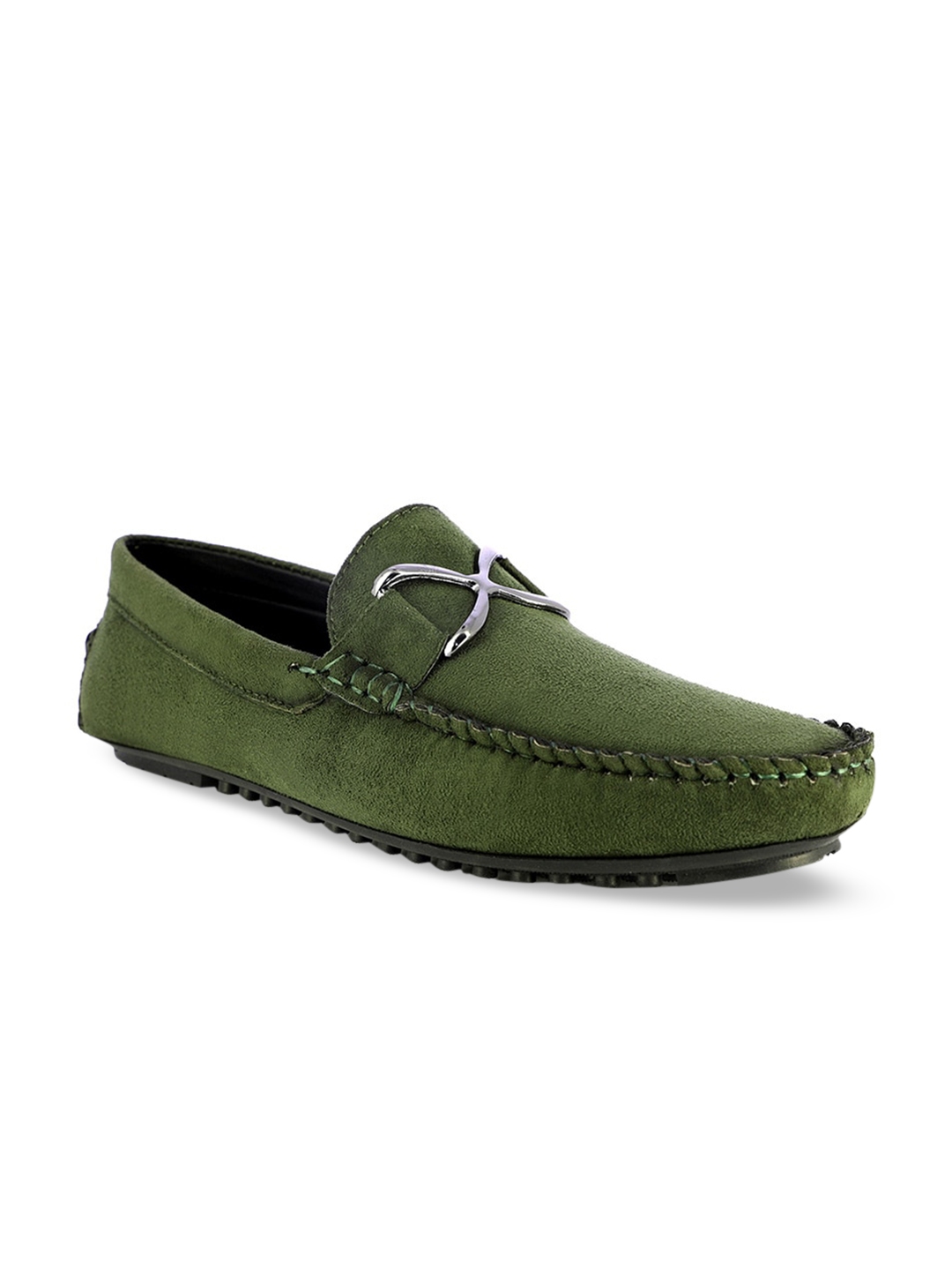 Buy Alberto Torresi Men Olive Green Loafers - Casual Shoes for Men ...