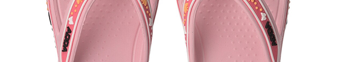 Buy Adda Women Pink & White Rubber Thong Flip Flops - Flip Flops for ...