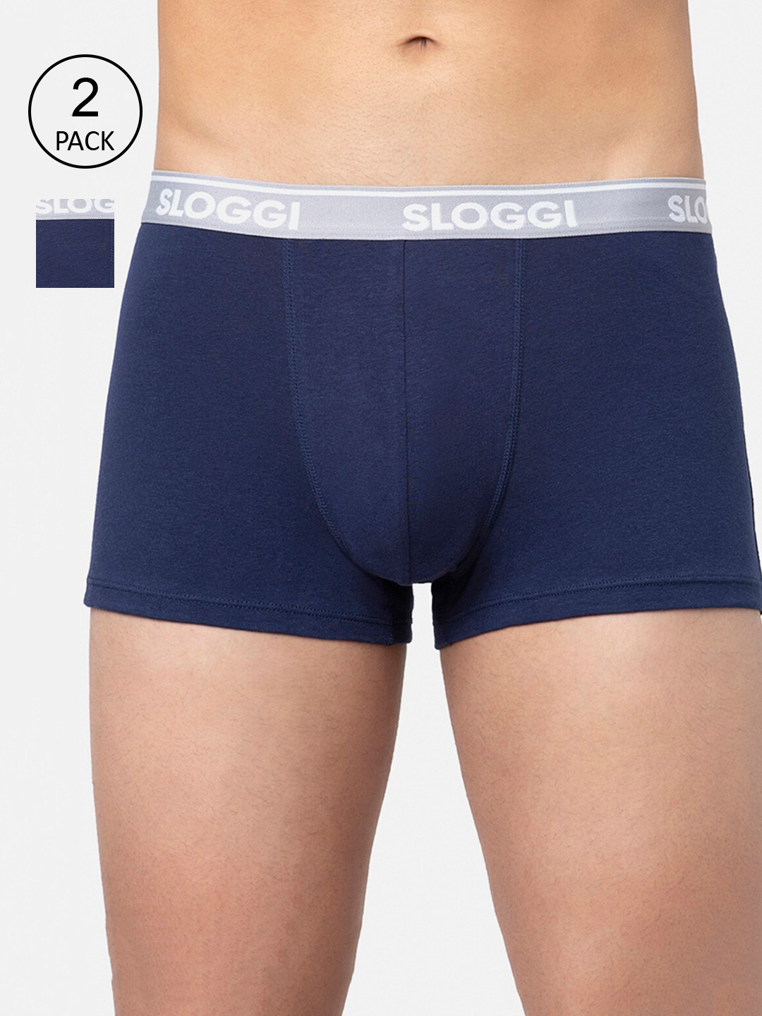 Buy Sloggi Men Assorted Pack Of 2 Go Abc Cotton Hipsters Briefs for