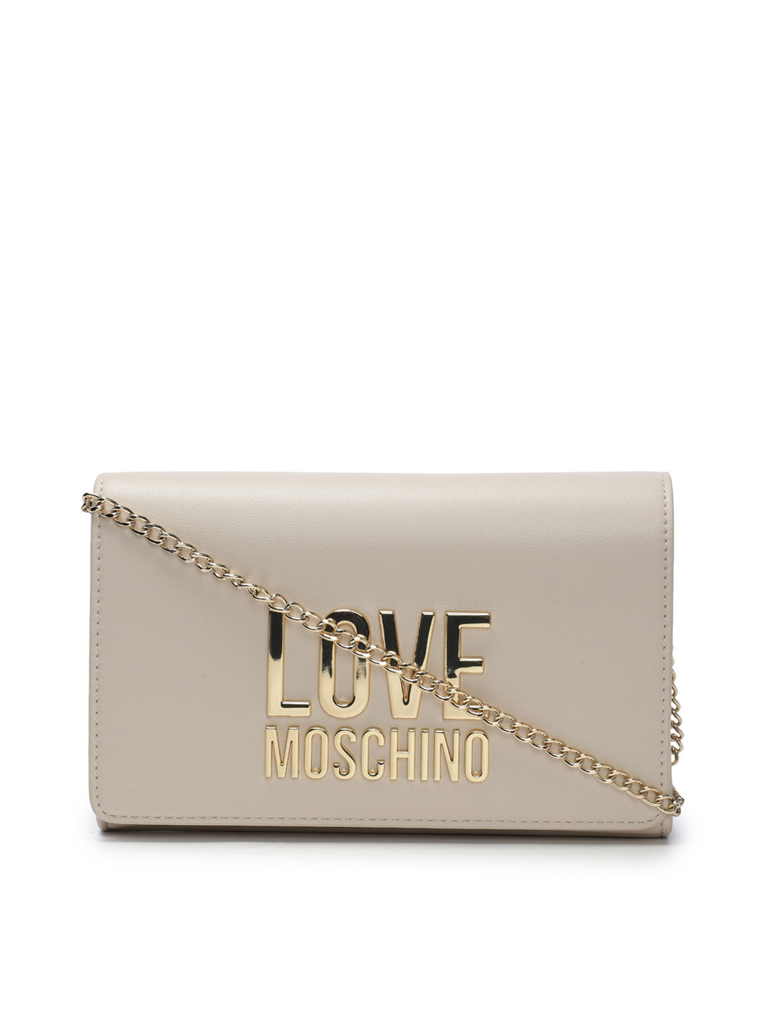 Buy LOVE MOSCHINO Cream Coloured Leather Structured Sling Bag