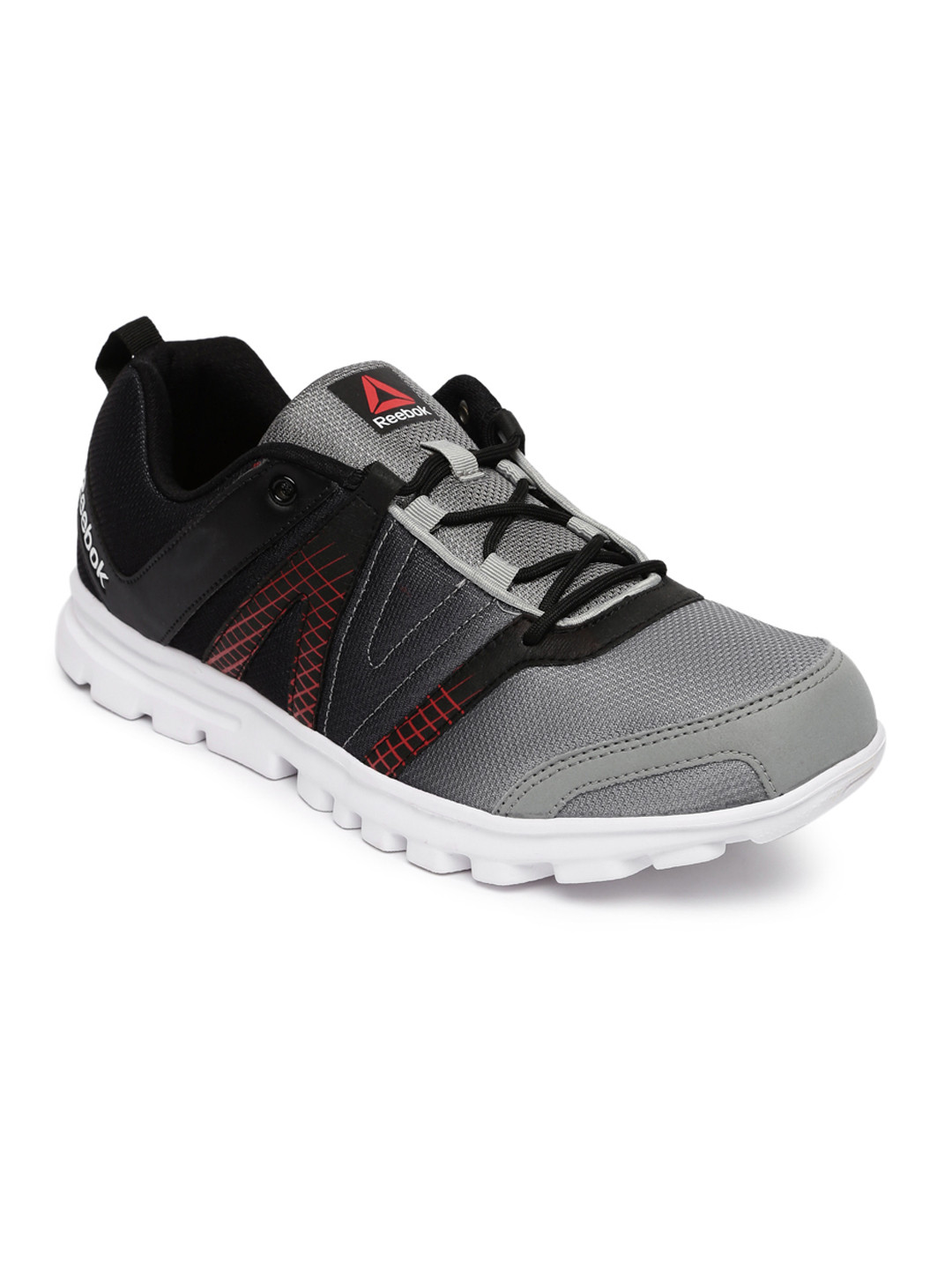 reebok grey running shoes