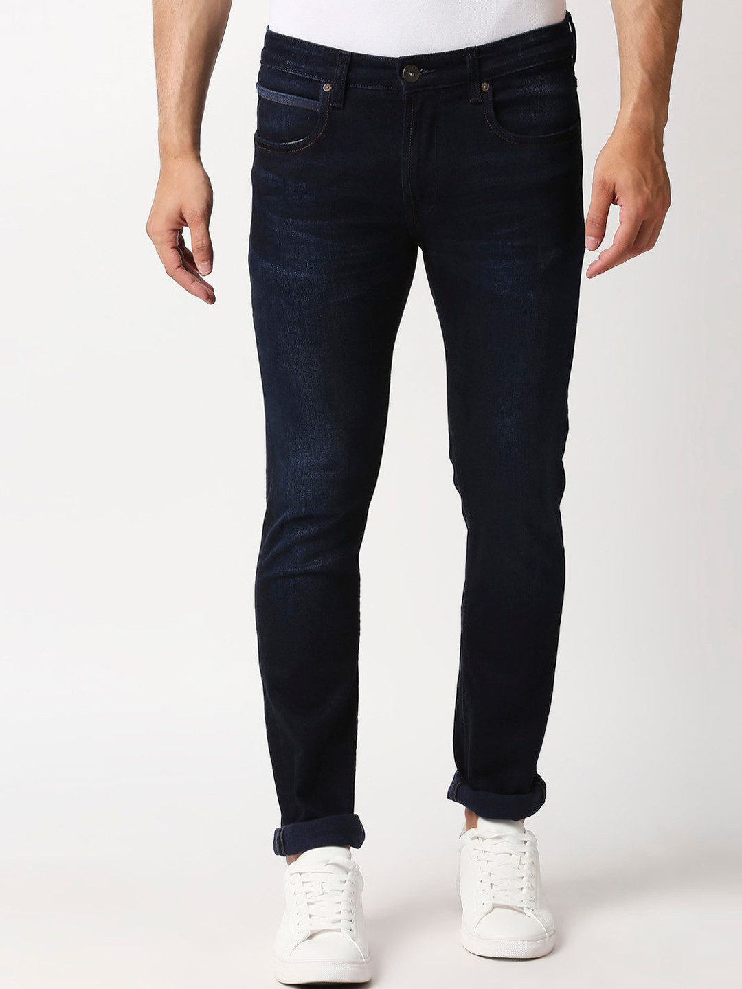 Buy Pepe Jeans Men Navy Blue Slim Fit Stretchable Jeans Jeans for Men