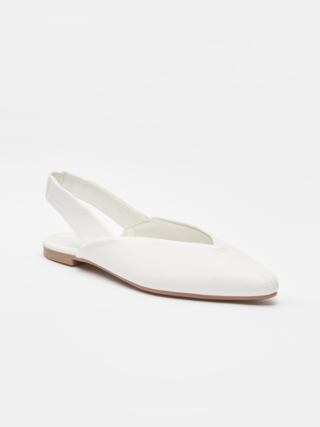 Buy Shoexpress Women White PU Slip On Mules - Casual Shoes for Women ...