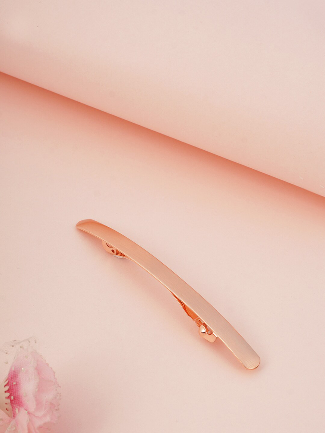 Buy Ferosh Women Rose Gold French Barrette Hair Accessory for Women