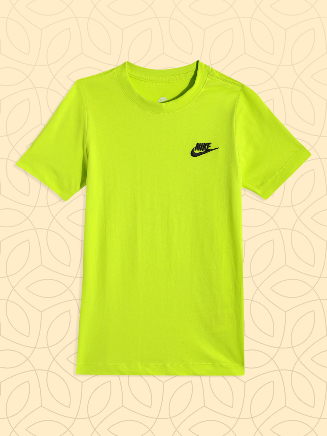 fluorescent green nike shirt