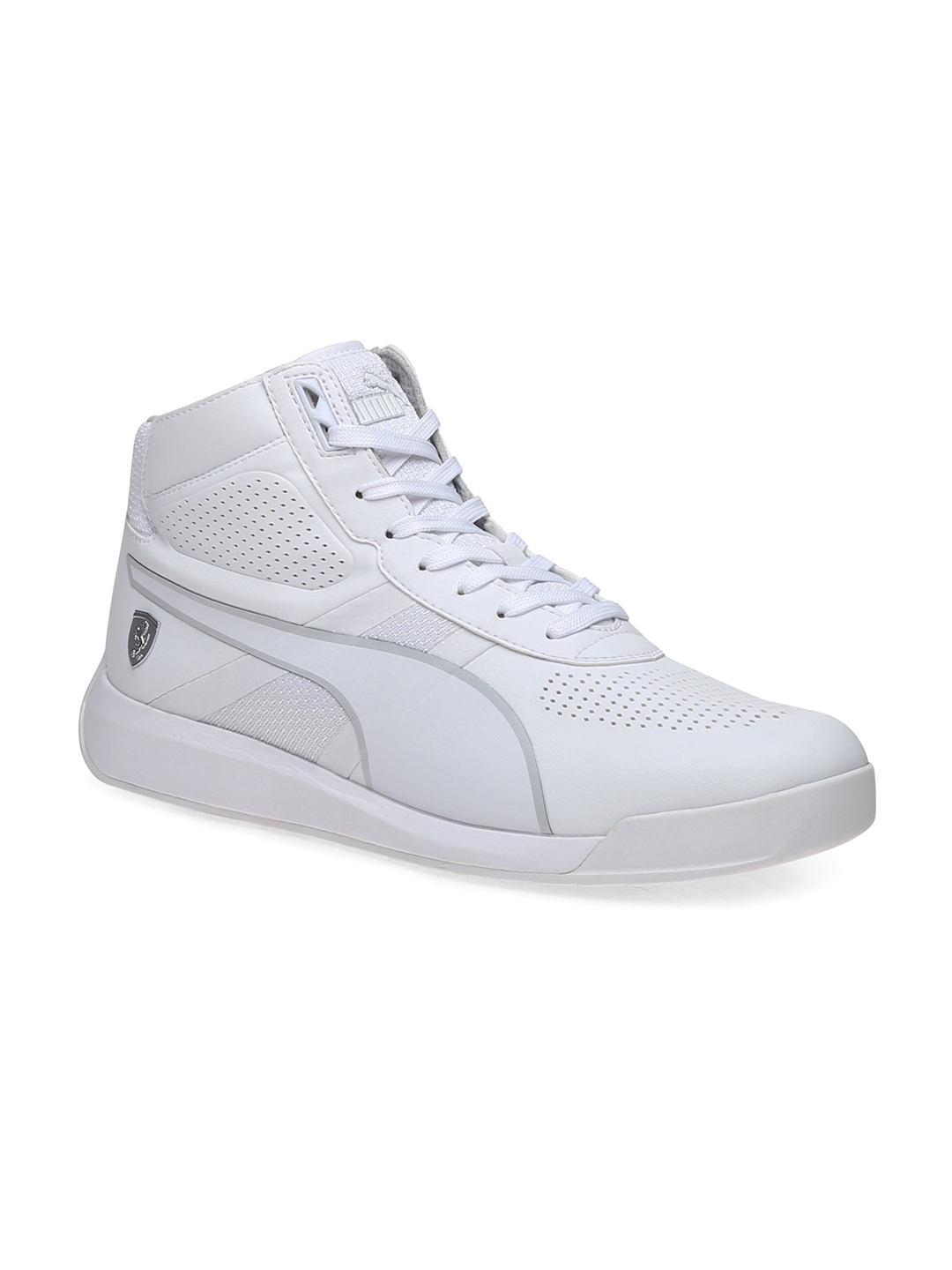 puma white motorsport shoes