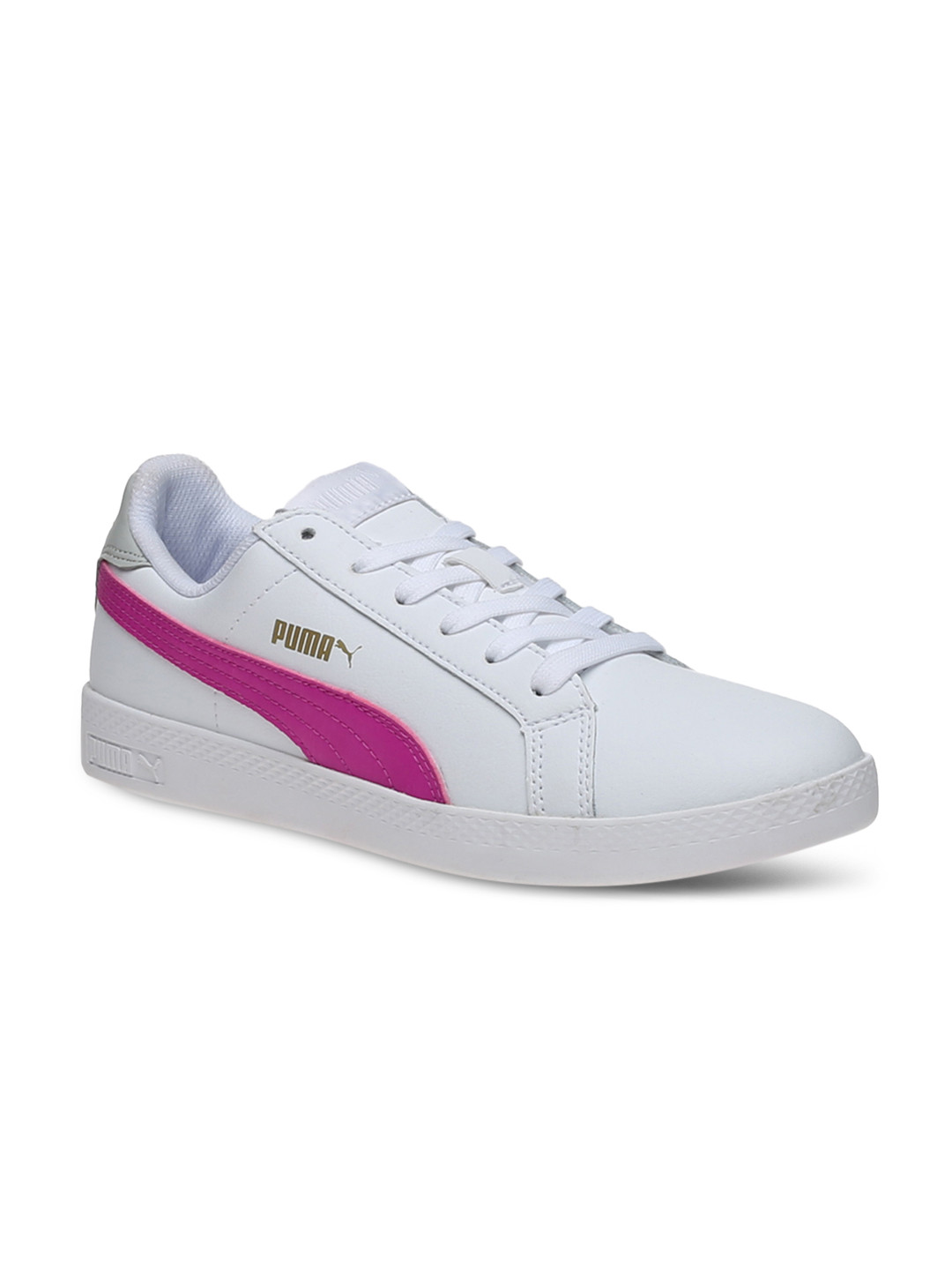 Buy Puma Women White Leather Smash Wns Sneakers - Casual Shoes for ...