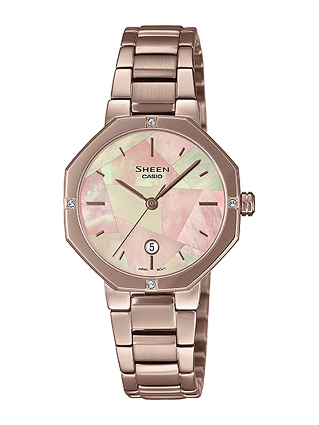 casio mother of pearl watch