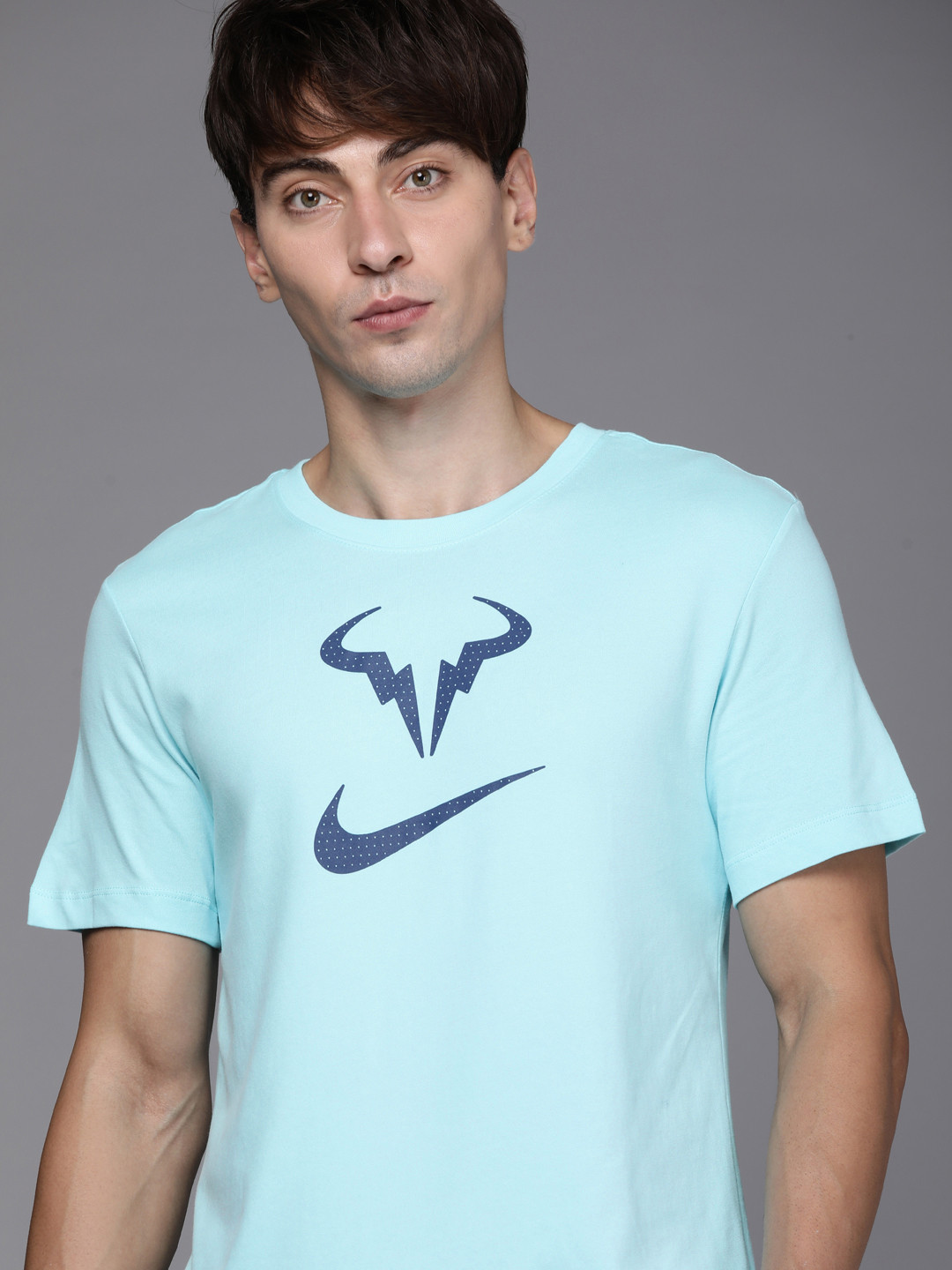 Buy Nike Men Blue & Navy Blue Brand Logo Printed Tennis T Shirt Tshirts for Men 17369100 Myntra