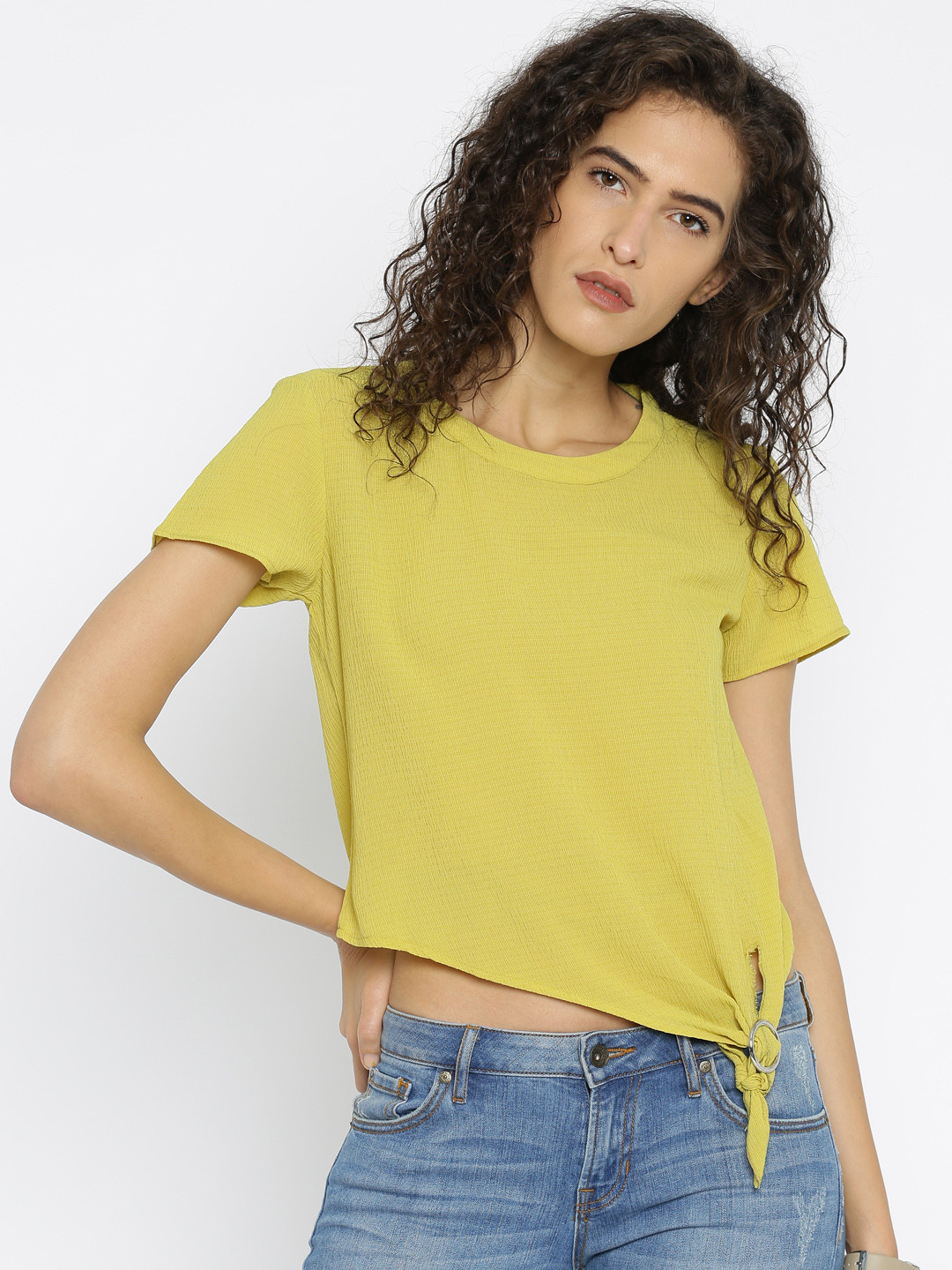 Buy 109F Lime Green Top Tops for Women 1737537 Myntra