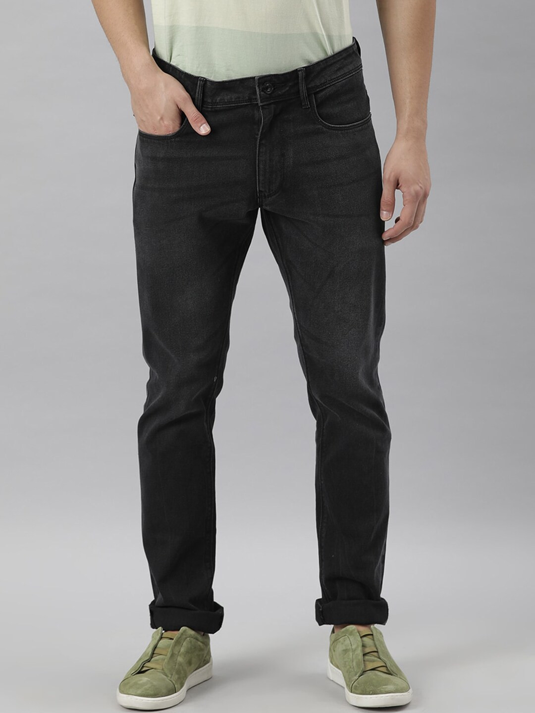 Buy RARE RABBIT Men Black Slim Fit Light Fade Jeans Jeans for Men 17379954 Myntra