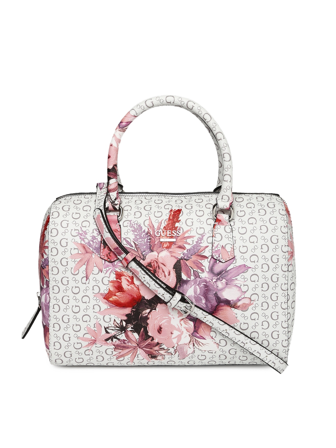 Buy GUESS White Floral Print Handheld Bag Handbags for Women 1738199