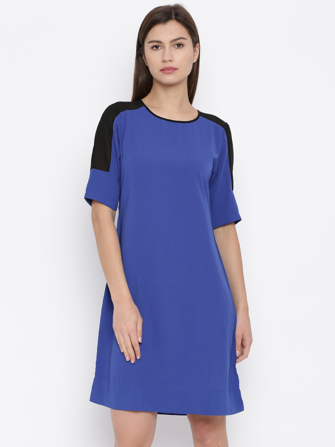 Buy AND Women Blue Shift Dress Dresses for Women 1738278 Myntra