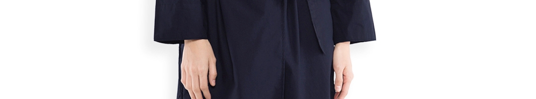 Buy Tokyo Talkies Navy Trench Coat - Coats for Women 1739103 | Myntra