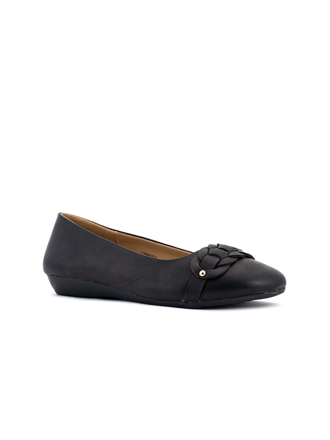 Buy Khadims Women Black Embellished Ballerinas Flats Flats for Women