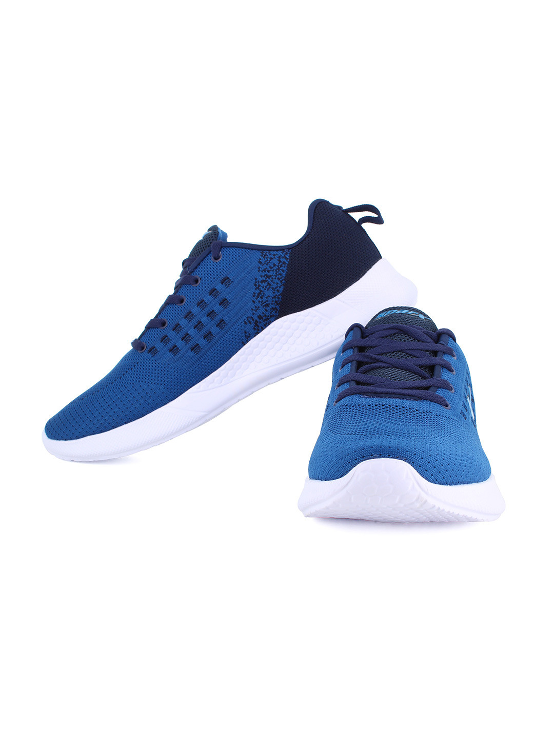 sparx men's navy blue and white running shoes