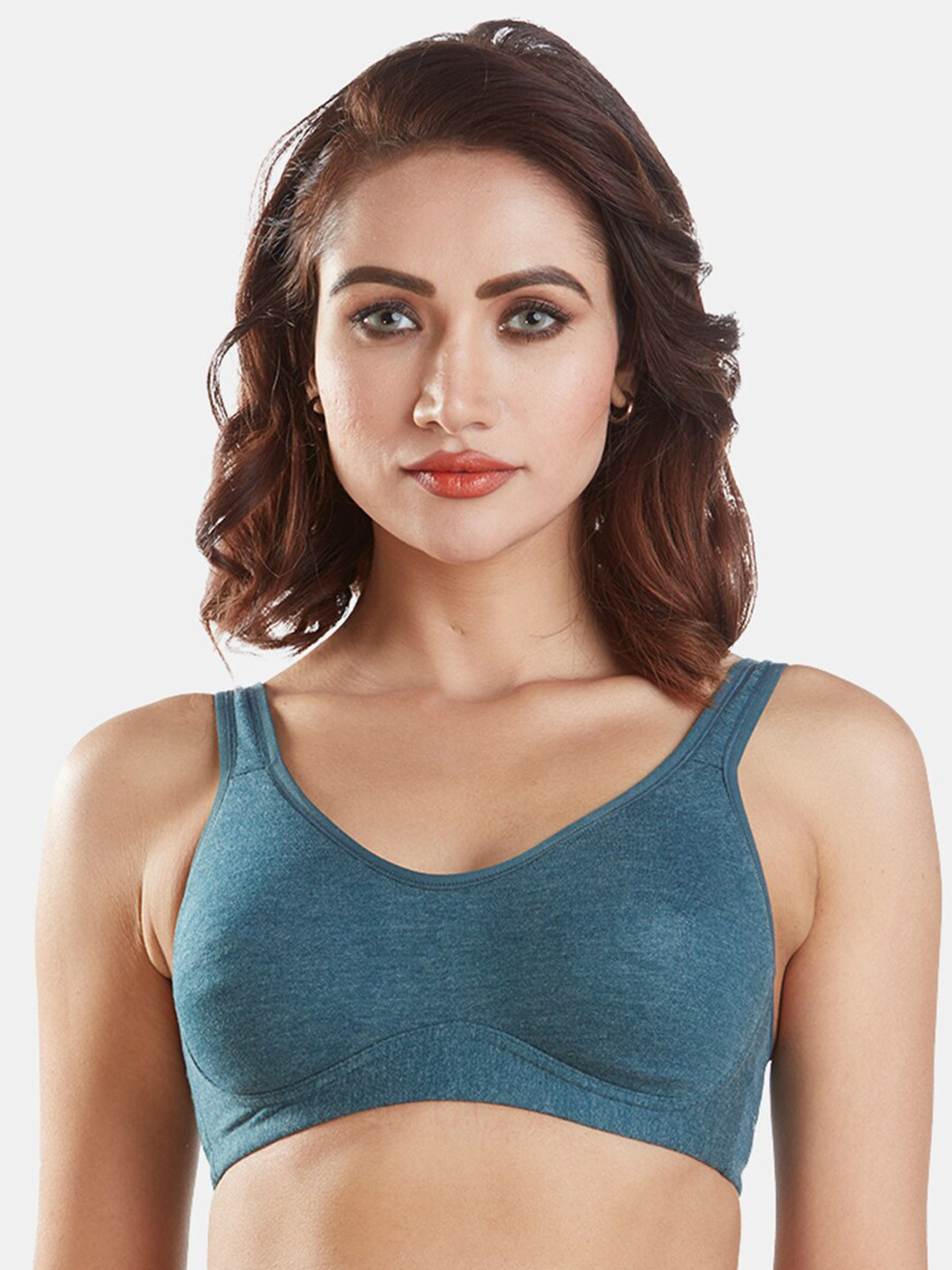 Buy Sonari Teal Green Seamless Minimizer Bra Bra for Women 17397354