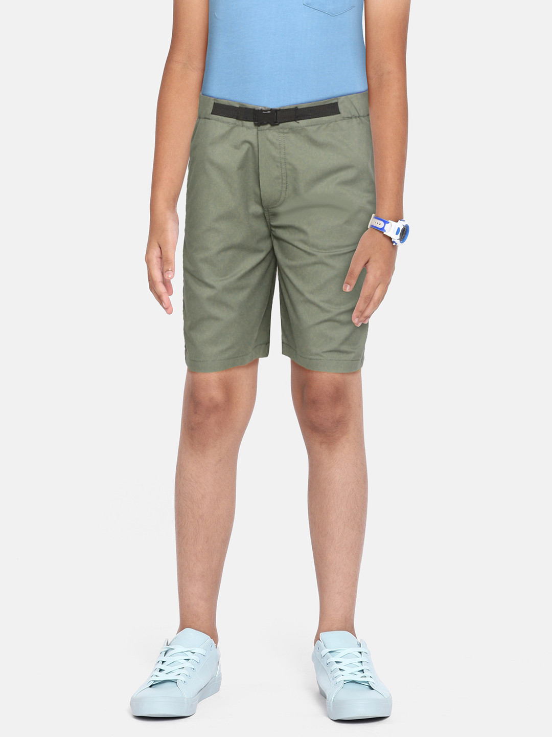 Buy YK Boys Olive Green Pure Cotton Solid Shorts Shorts for Boys 17400914 Myntra