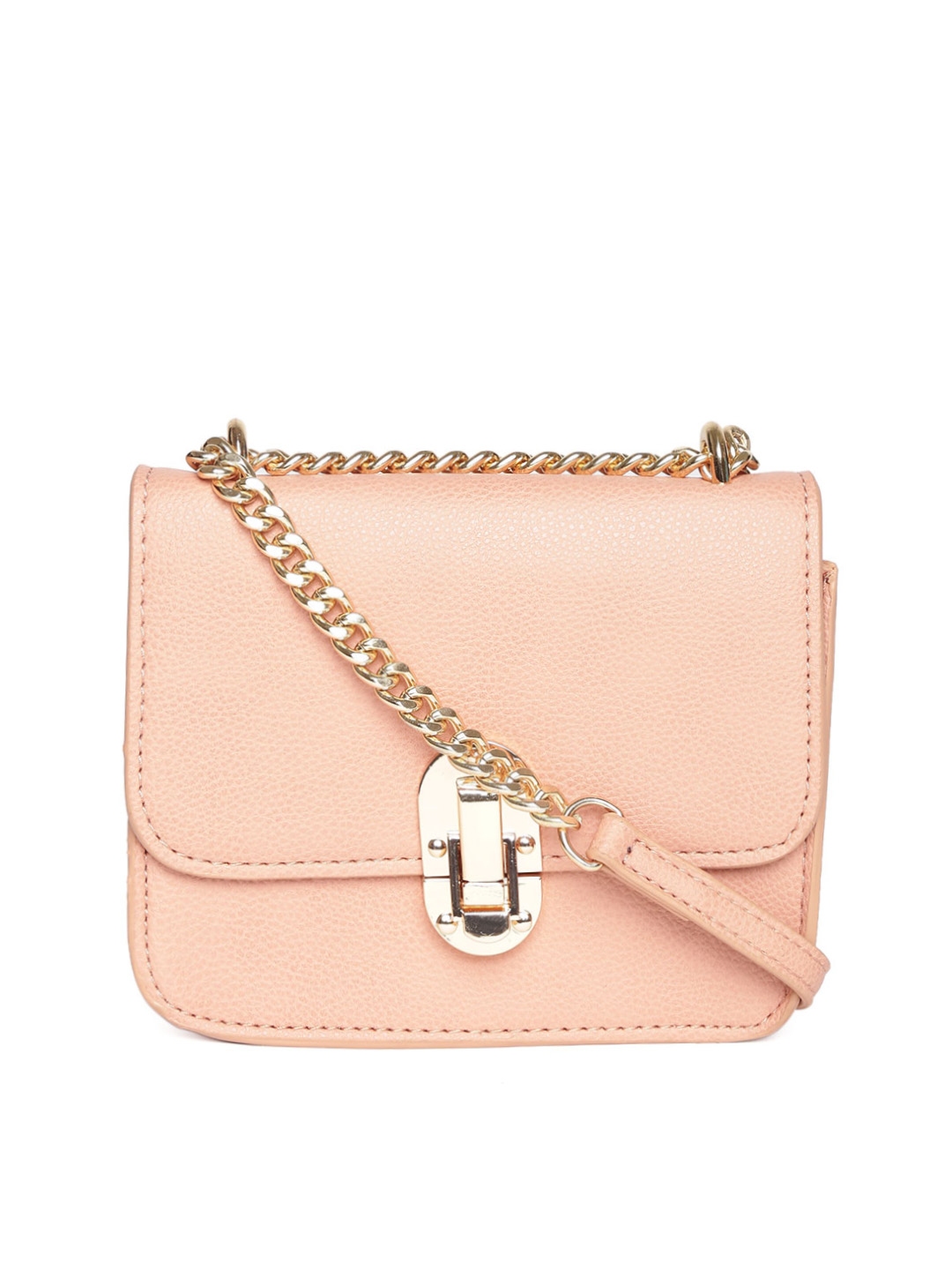 Buy MANGO Peach Coloured Sling Bag - Handbags for Women 1740413 | Myntra