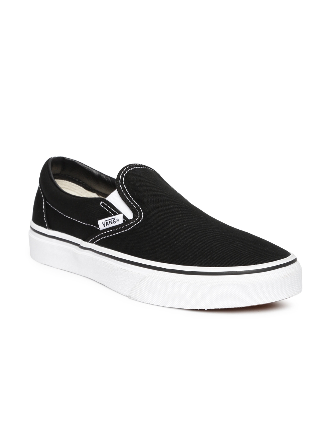 Buy Vans Unisex Black Solid Regular Slip On Sneakers - Casual Shoes for ...