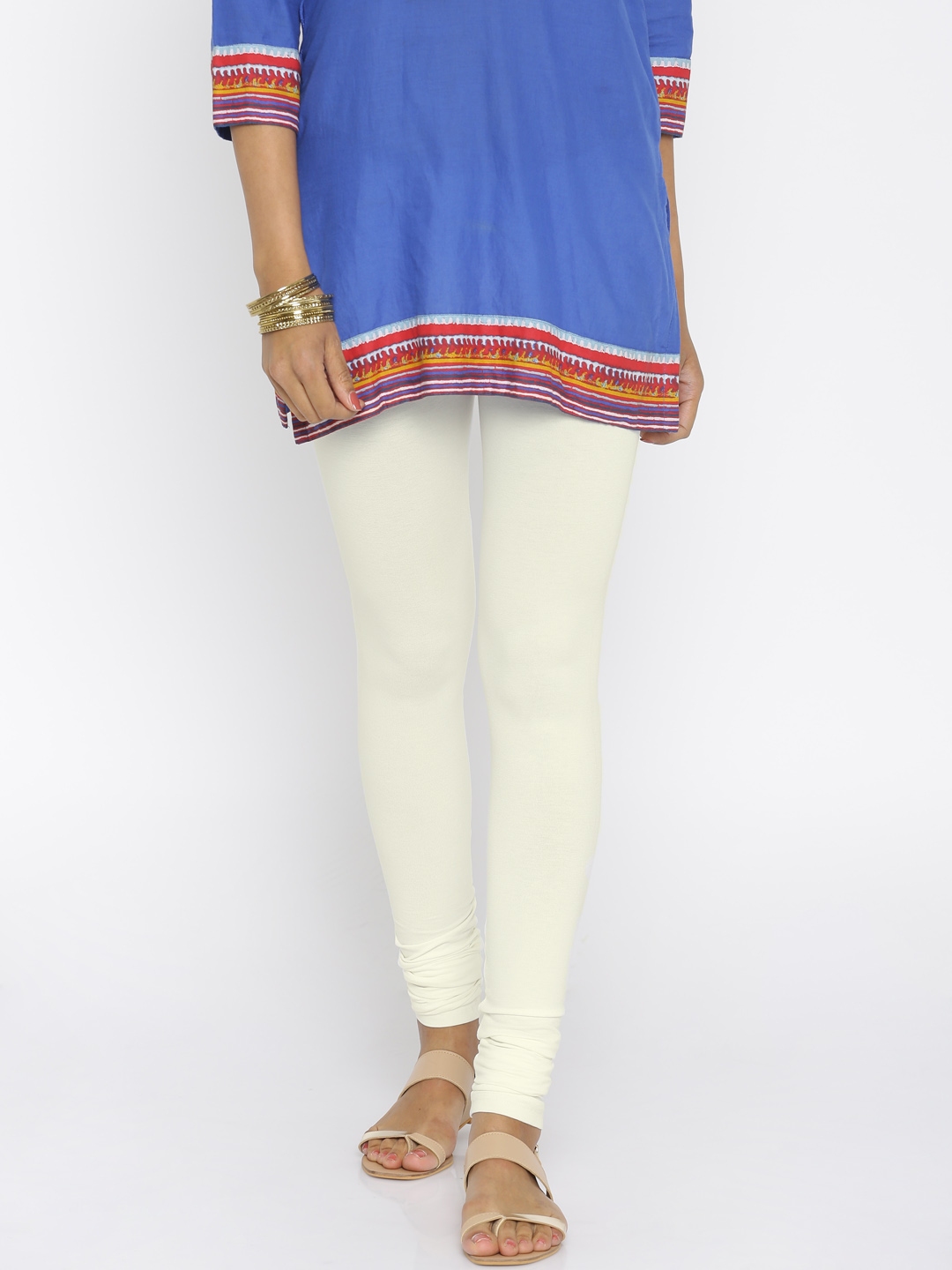 blue off white leggings