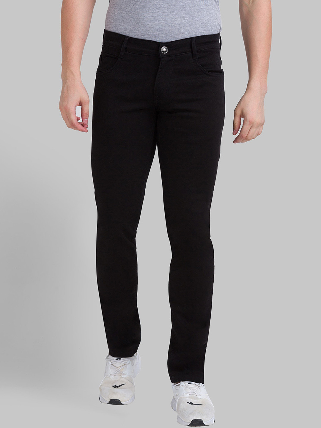 Buy Parx Men Black Tapered Fit Stretchable Jeans Jeans for Men