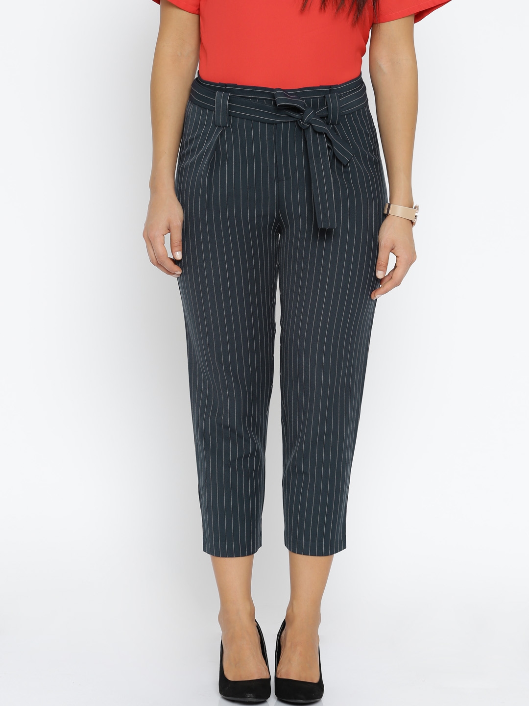 striped trousers womens