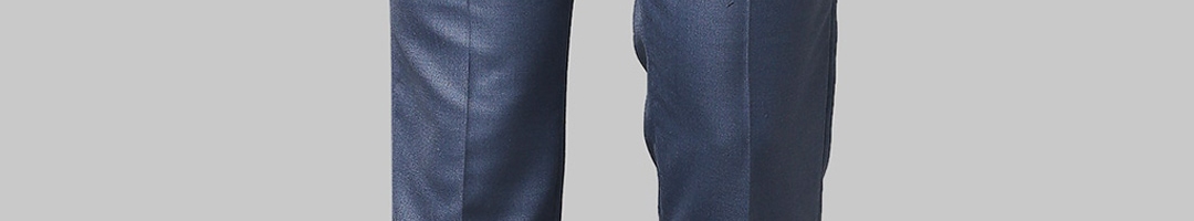 Buy Raymond Men Blue Regular Fit Trousers - Trousers for Men 17420088 ...