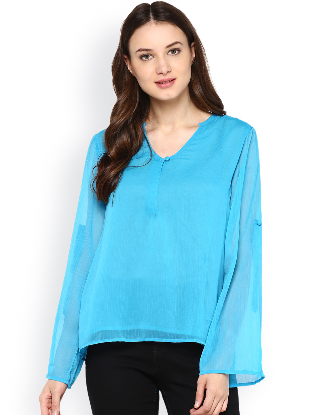Buy The Vanca Teal Blue Top Tops for Women 1742524 Myntra