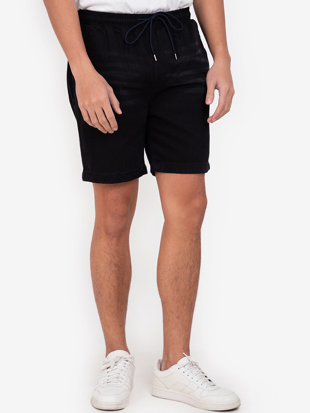 Buy ZALORA BASICS Men Black Denim Shorts Shorts for Men 17428116 Myntra