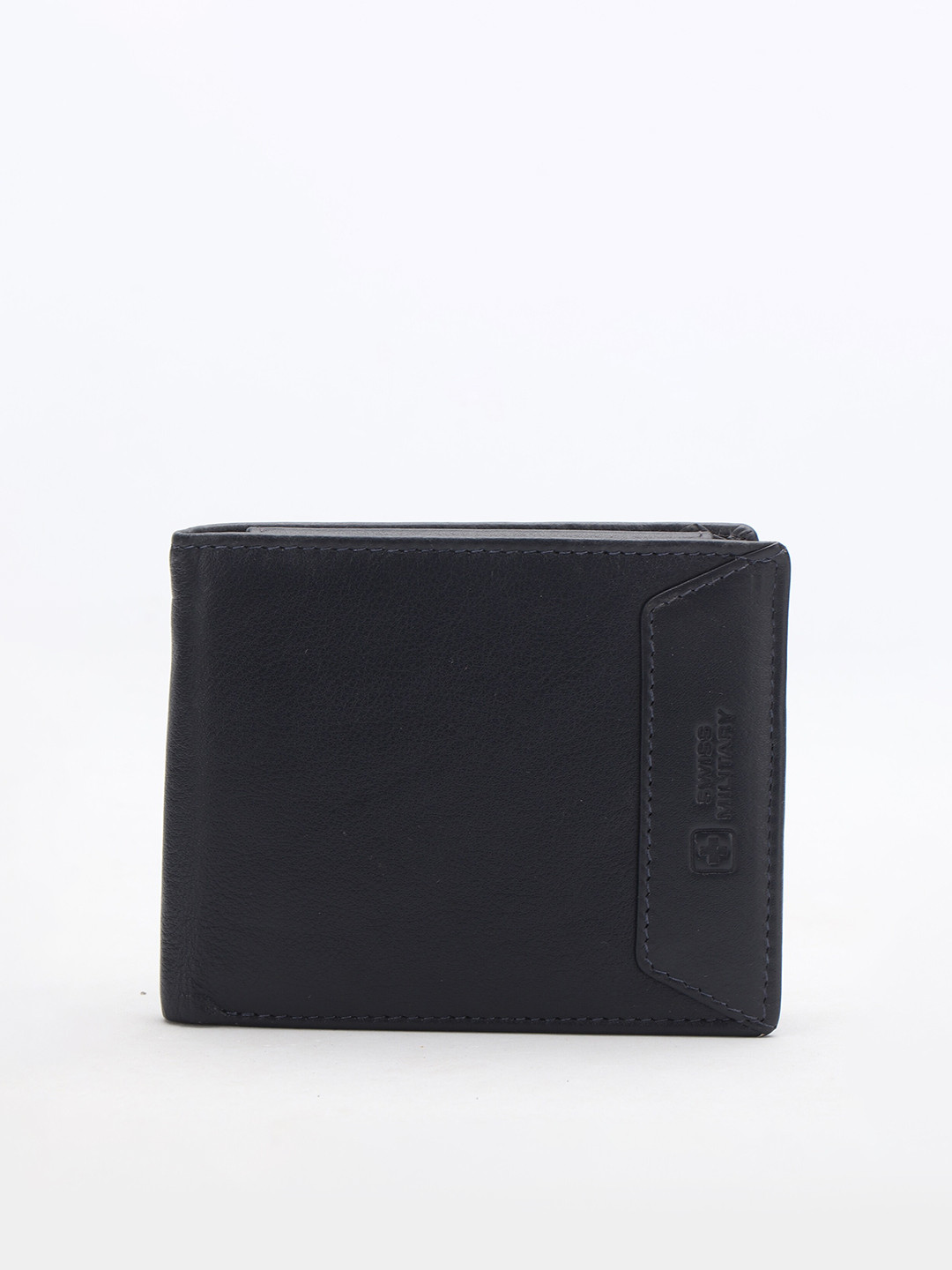 Buy SWISS MILITARY Men Blue Leather Two Fold Wallet Wallets for Men