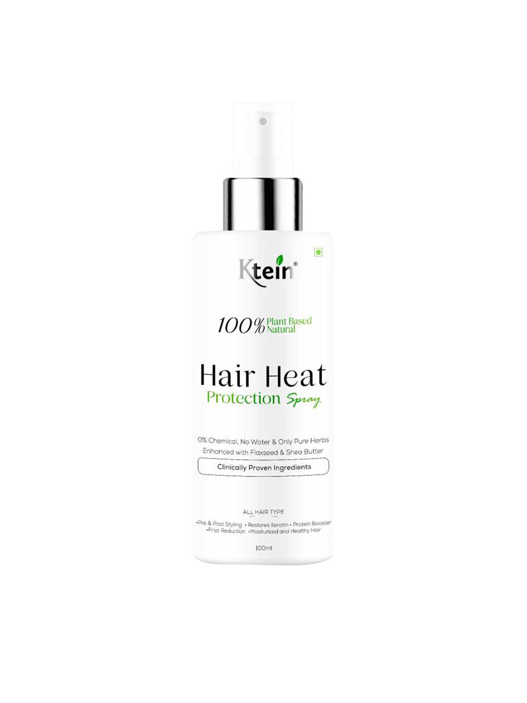Buy Ktein White Plant Based Heat Protection Spray Hair Spray for