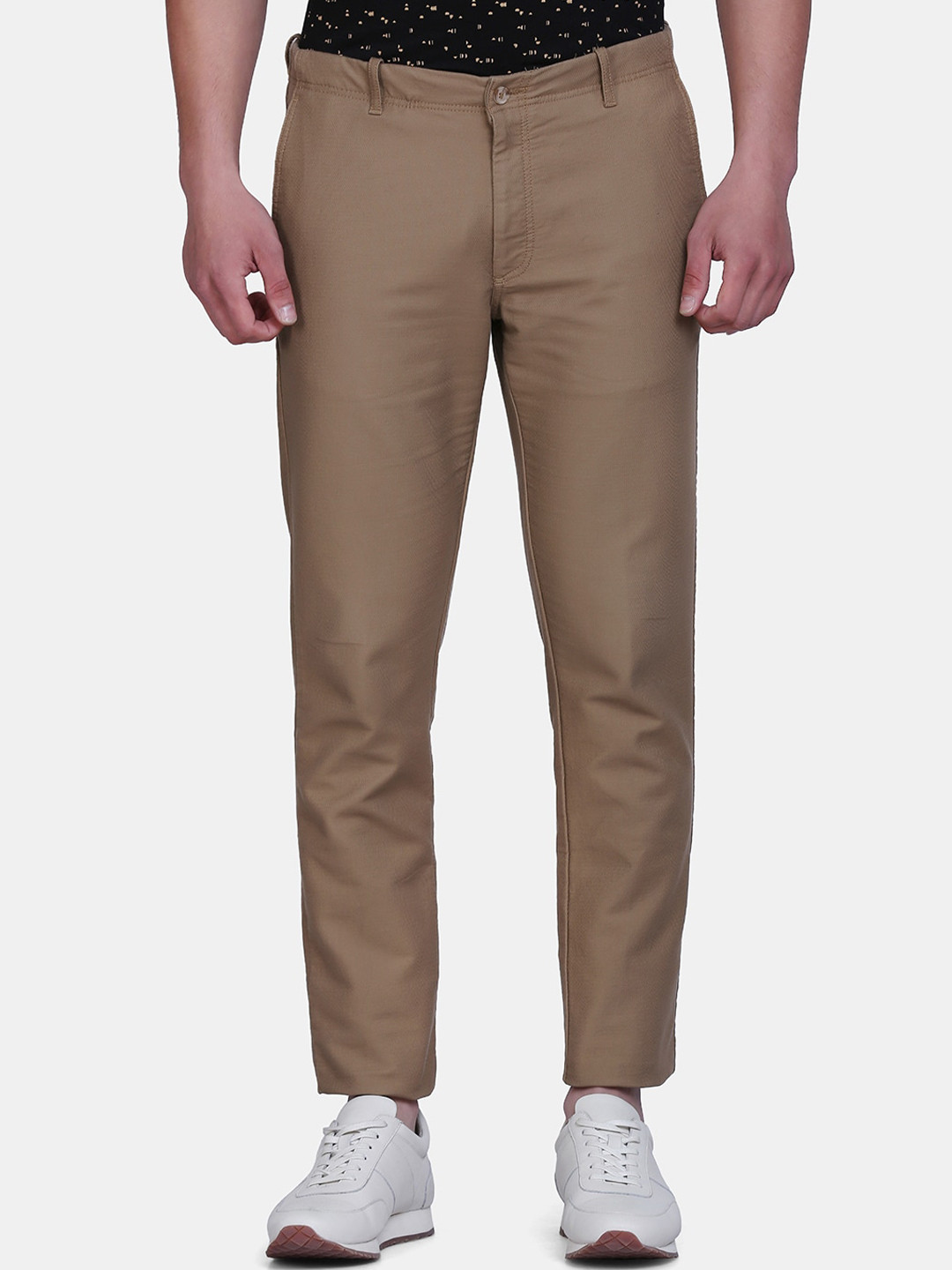 Buy Blackberrys Men Khaki Skinny Fit Casual Trousers Trousers for Men