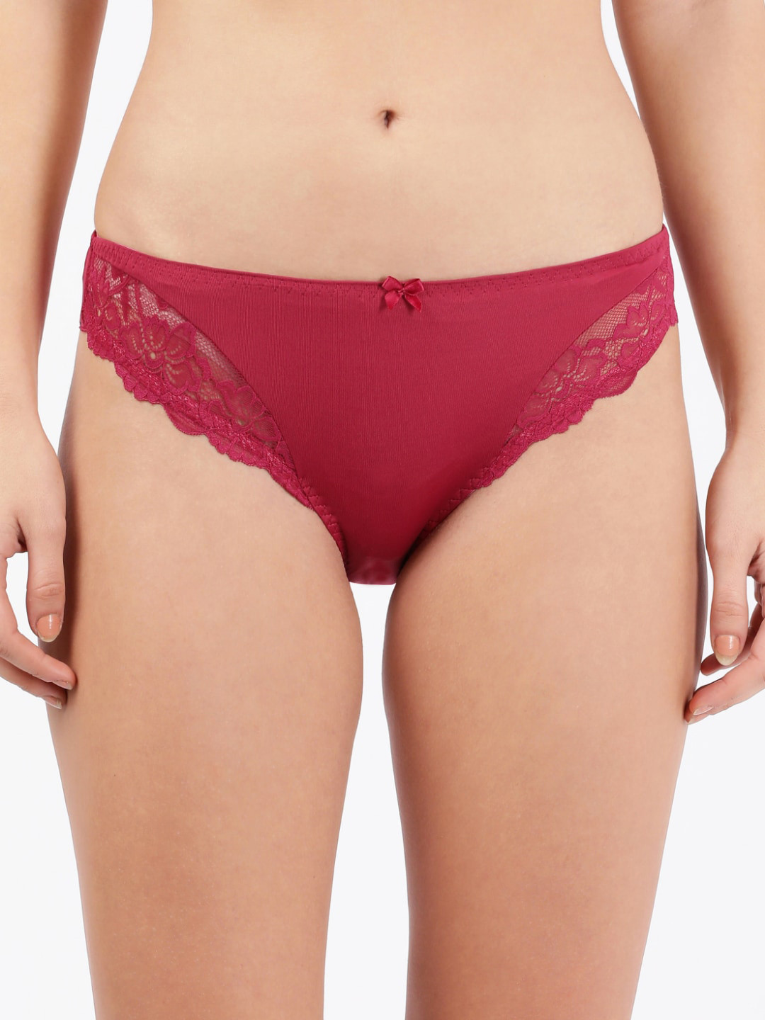 Buy Jockey Women Maroon Solid Bikini Briefs Briefs for Women 17435424