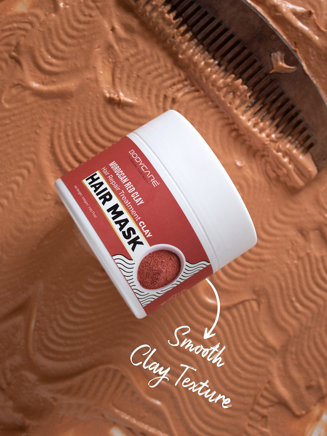 Buy MY BODYCARE Premium Moroccan Red Clay Hair Mask For Hair Repair