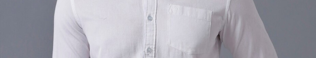 Buy Double Two Men White Smart Casual Shirt - Shirts for Men 17440220 ...