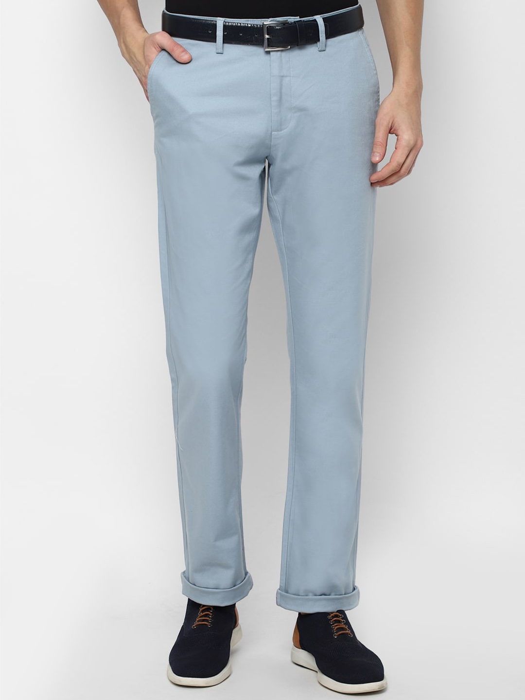 Buy Allen Solly Men Blue Trousers - Trousers for Men 17440816 | Myntra