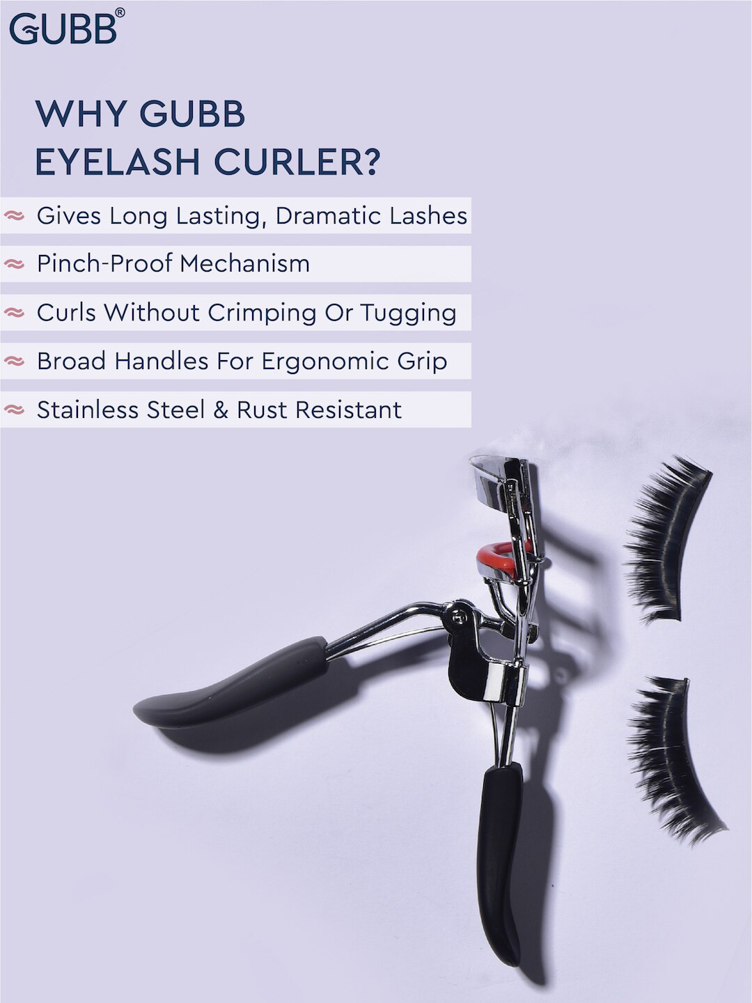 Buy GUBB Eyelash Curler Black Eyelash Curler for Women 17449862 Myntra