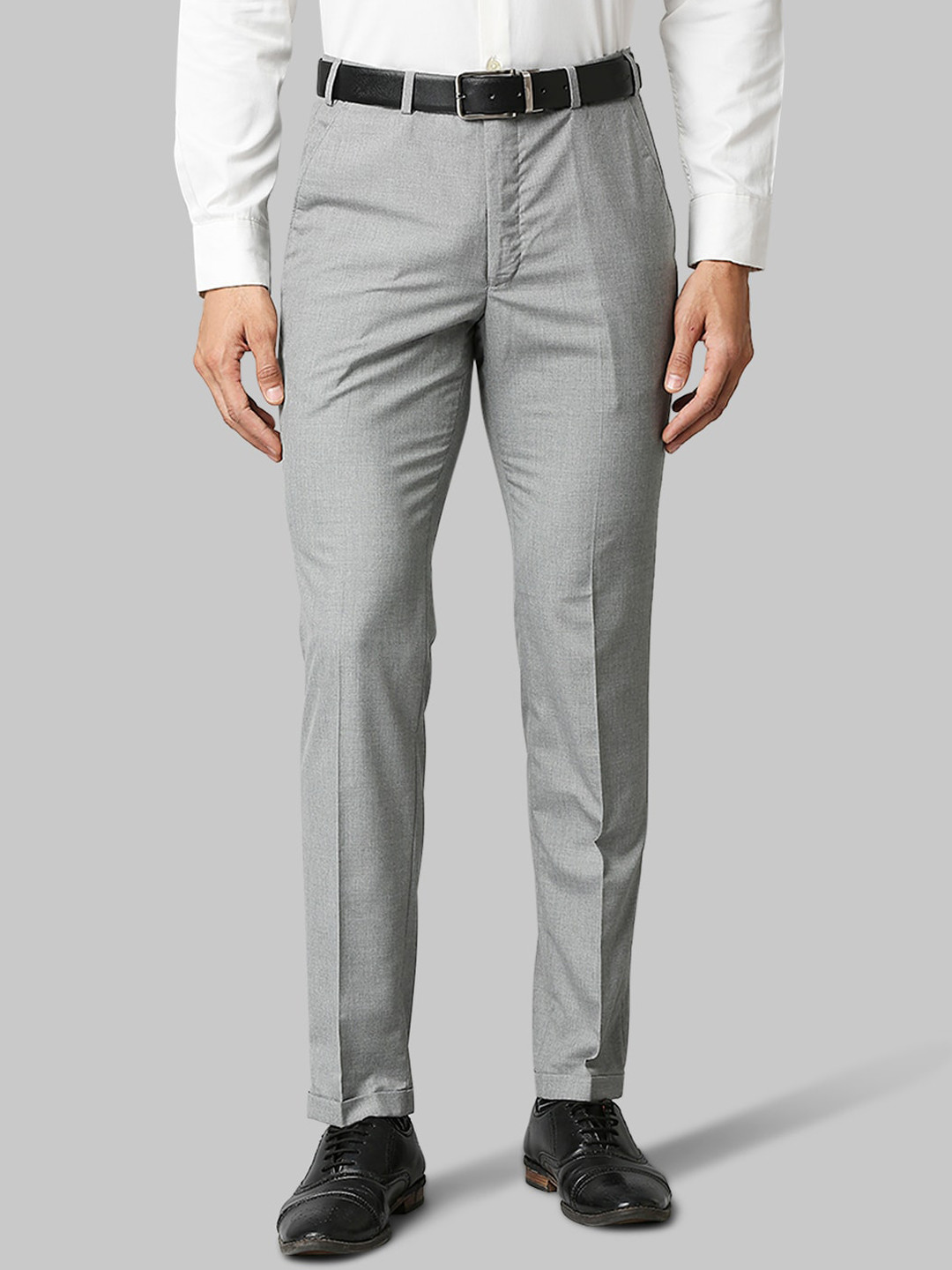 Buy Park Avenue Men Grey Formal Trousers - Trousers for Men 17453008 ...