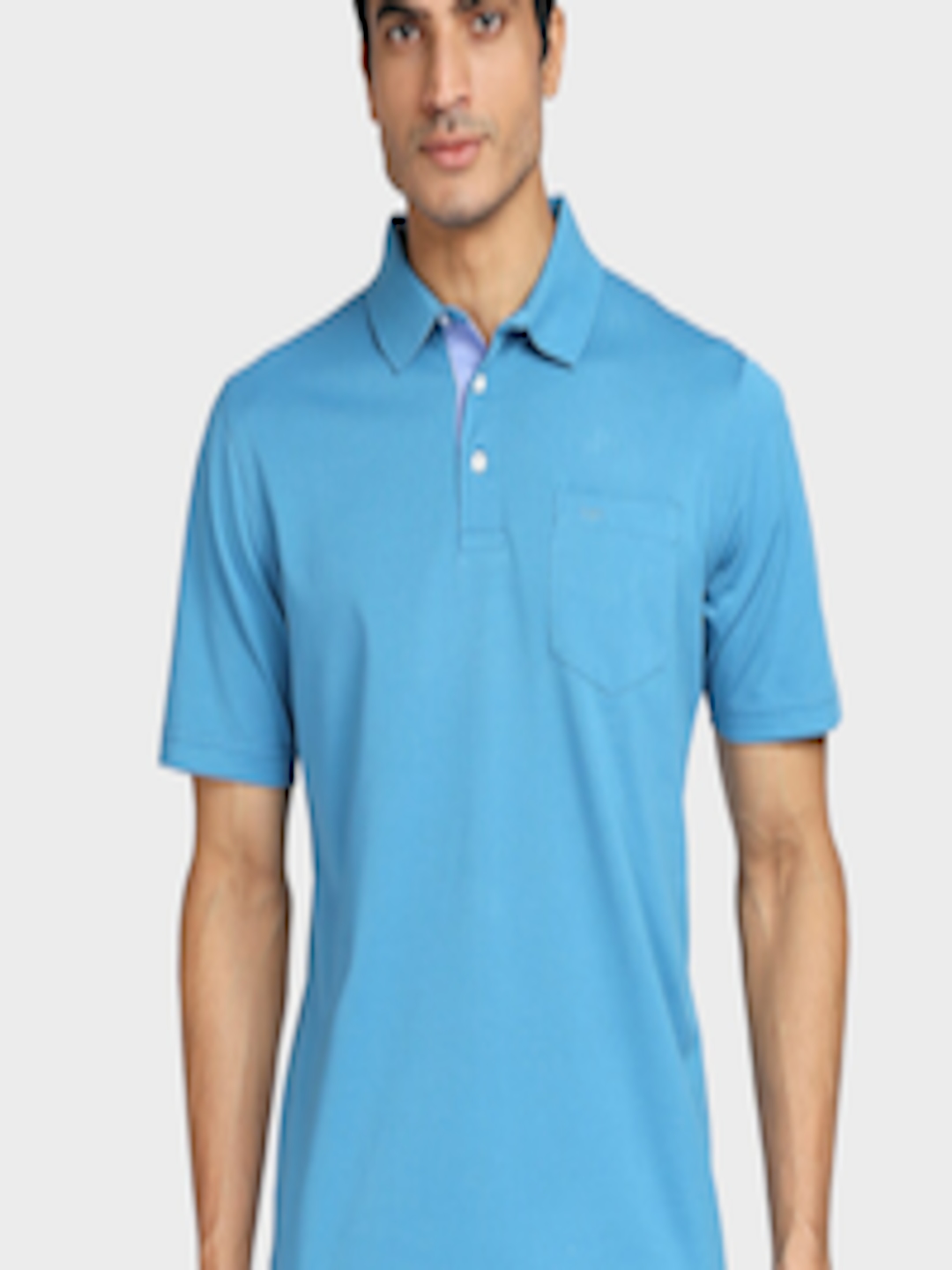 Buy ColorPlus Men Blue Polo Collar T Shirt - Tshirts for Men 17454916 ...