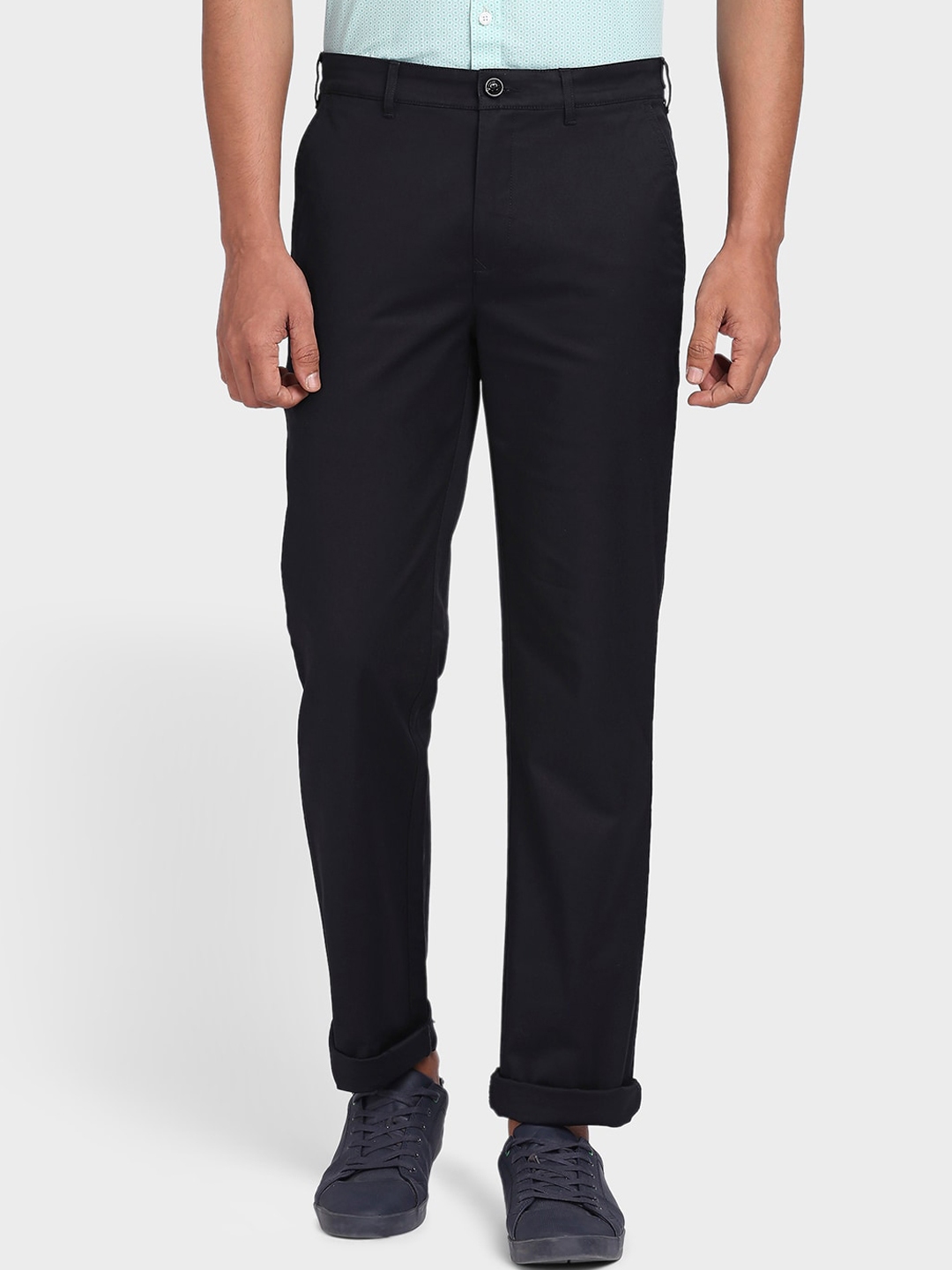 Buy ColorPlus Men Black Trousers - Trousers for Men 17455018 | Myntra