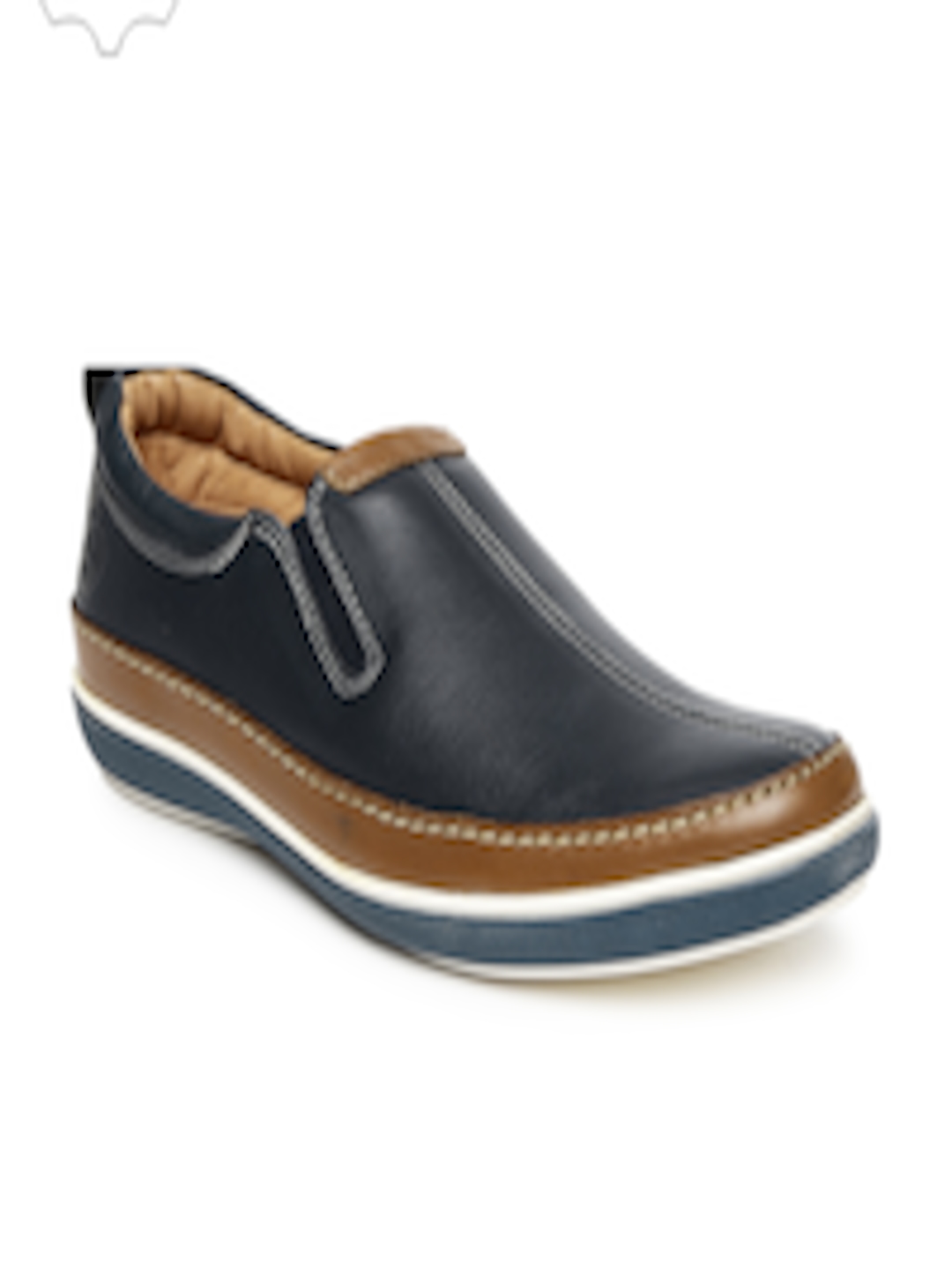 Buy Doc & Mark Men Navy Leather Slip Ons - Casual Shoes for Men 1745546 ...