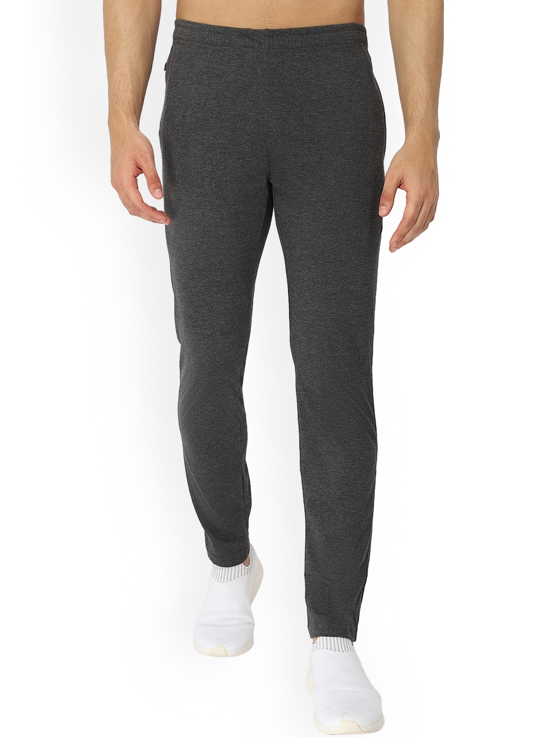 Buy DYCA Men Charcoal Solid Cotton Track Pants - Track Pants for Men ...