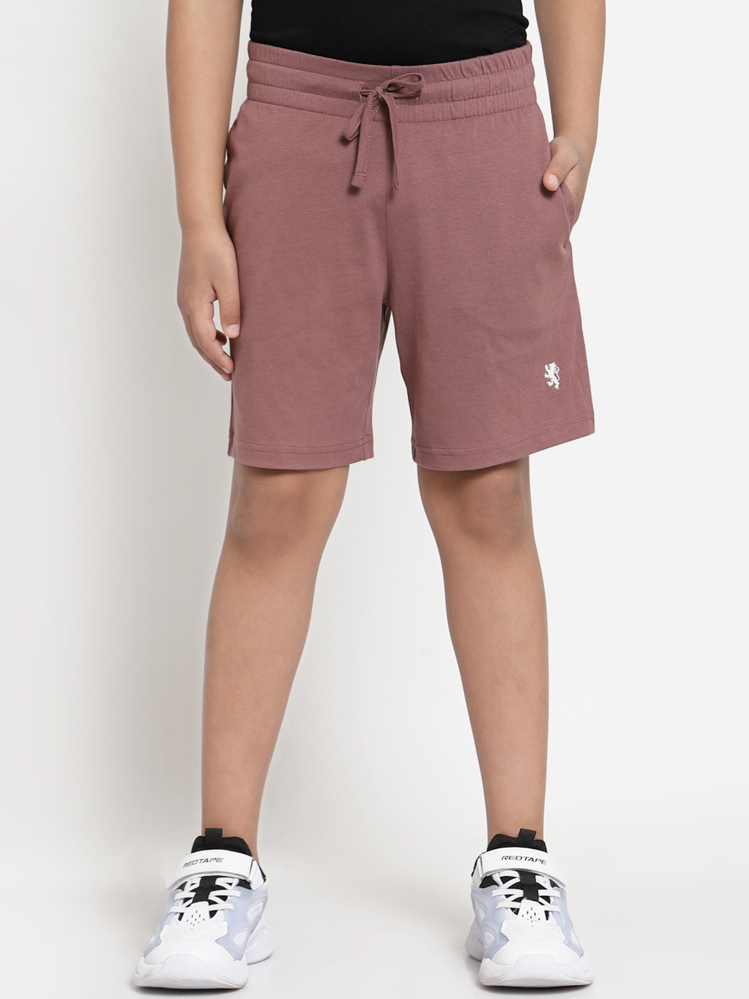 Buy Red Tape Boys Mauve Pure Cotton Regular Fit Sports Shorts Shorts