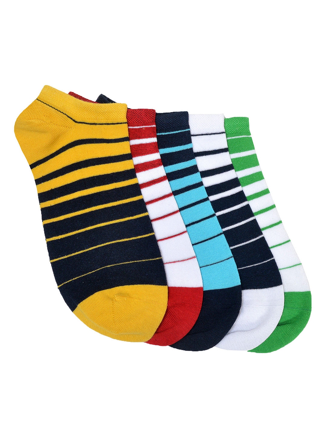 Buy MARC Unisex Multicoloured Set Of 5 Ankle Length Socks - Socks for ...