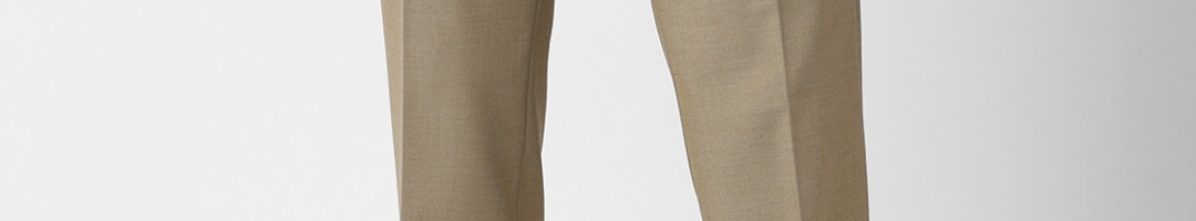 Buy Van Heusen Men Khaki Trousers - Trousers for Men 17474202 | Myntra