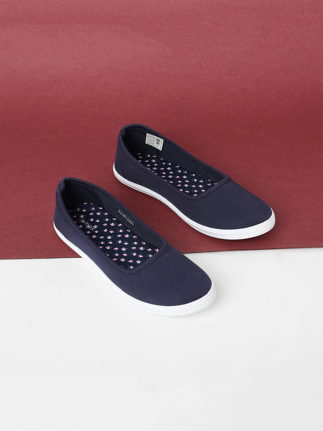 Buy Max Women Navy Blue Slip On Sneakers Casual Shoes for Women