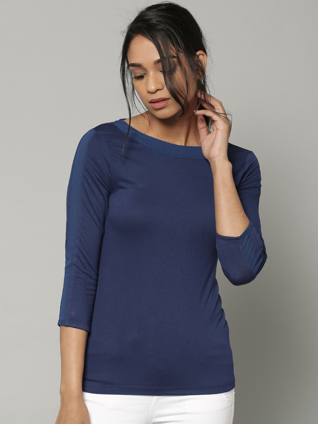 Buy Marks & Spencer Navy T Shirt Tshirts for Women 1748554 Myntra