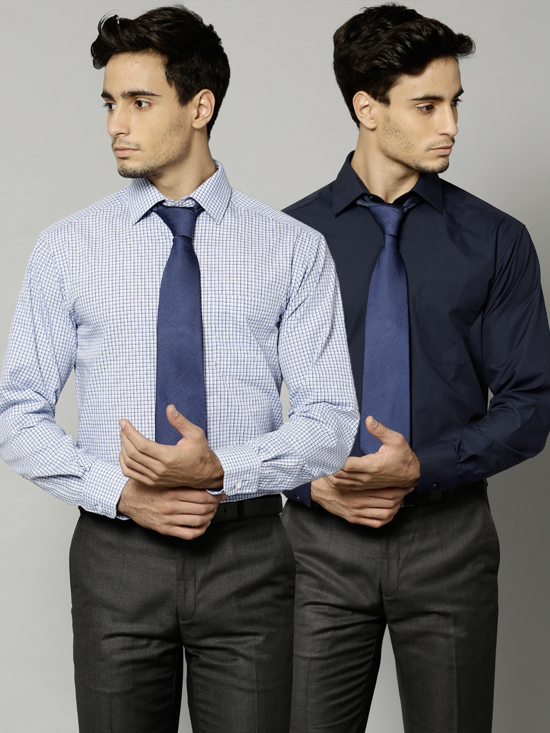 Buy Marks & Spencer Pack Of 2 Regular Fit Formal Shirts Shirts for